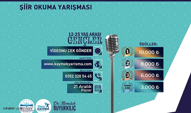 Kayseri’de Faruk Nafiz Çamlıbel Şiir Okuma Yarışması Başvuruları Devam Ediyor