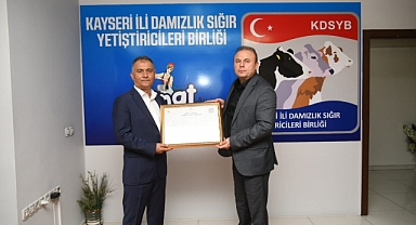 Kayseri’de Tarımsal Örgütlenmeye 1. Derece Belge Gururu