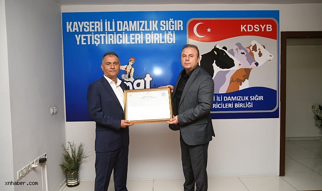 Kayseri’de Tarımsal Örgütlenmeye 1. Derece Belge Gururu