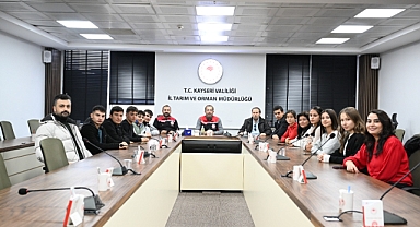 Tarımın Geleceği Kayseri’de Yetişiyor: Öğrencilerden İl Tarım Müdürlüğü’ne Teknik Ziyaret