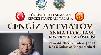 Türkiye’deki Talas’tan Kırgızistan’daki Talas’a Uzanan Gönül Köprüsü: Cengiz Aytmatov Talas’ta Anılıyor