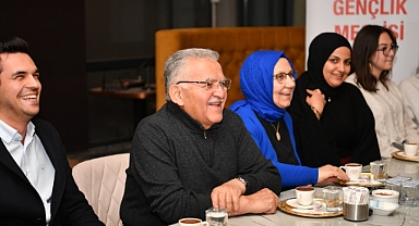 Başkan Büyükkılıç, Kayseri Kent Konseyi Gençlik Meclisi Üyesi Gençlerle Çay ve Kahve Eşliğinde Buluştu