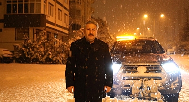 Başkan Palancıoğlu Kar Mesaisinde: Melikgazi'de 100'ü Aşkın Araçla Seferberlik