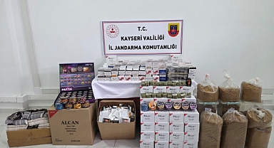 Develi’de Kaçak Tütün Operasyonu: Binlerce Makaron ve Kilo Kilo Tütün Ele Geçirildi