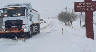 Kayseri Büyükşehir Belediyesi’nden Kırsalda Yoğun Kış Mesaisi: Kapalı Yol Kalmadı