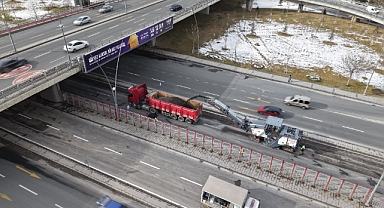 Kayseri’de Kış Sonrası Yol Mesaisi: Büyükşehir Bozulan Yollarda Onarıma Başladı