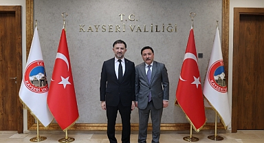 TUSAŞ Genel Müdürü Mehmet Demiroğlu, Kayseri Valisi Gökmen Çiçek’i Ziyaret Etti