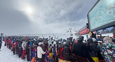 Erciyes’te haftasonu yoğunluğu