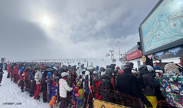 Erciyes’te haftasonu yoğunluğu