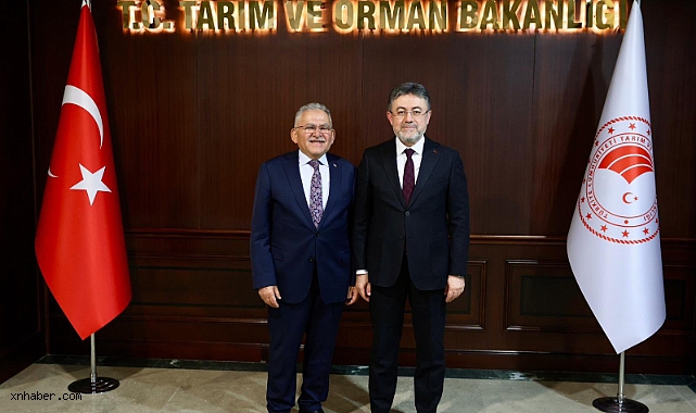 Kayseri Büyükşehir Belediye Başkanı Büyükkılıç’tan Tarım ve Orman Bakanı Yumaklı’ya Ziyaret