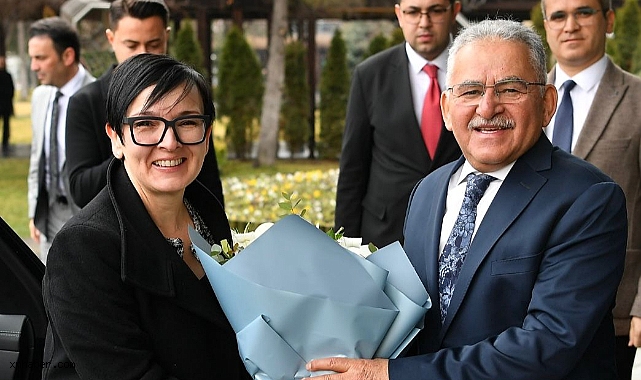 Kayseri Büyükşehir Belediye Başkanı Memduh Büyükkılıç, Avusturya Büyükelçisi Gabriele Juen'i Ağırladı