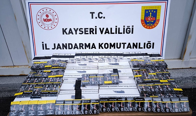 Kayseri’de Bandrolsüz 700 Paket Kaçak Sigara Ele Geçirildi