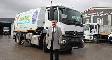 Melikgazi Belediyesi Araç Filosunu Güçlendirdi: Yeni Otobüs ve Süpürge Araçları Hizmete Girdi