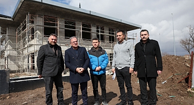 Hacılar’da Cami ve Gençlik Merkezi Buluşuyor: Külliyede Çalışmalar Sürüyor