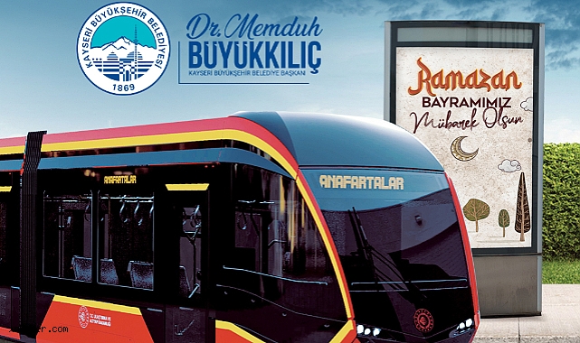 Kayseri’de Bayram Müjdesi: Tramvaylar 3 Gün Boyunca Ücretsiz