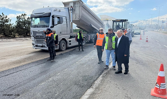 Kayseri’de Kartal Kavşağı Öncesi Alternatif Yollar ve Asfalt Çalışmaları Sahada Denetleniyor
