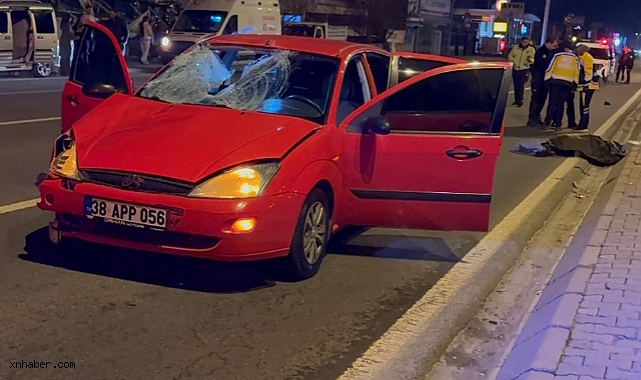 Kayseri'de Otomobilin Çarptığı Yaya Hayatını Kaybetti
