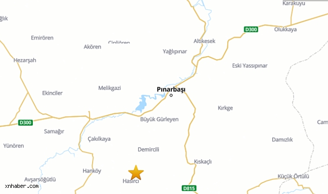 Kayseri Pınarbaşı'nda deprem!