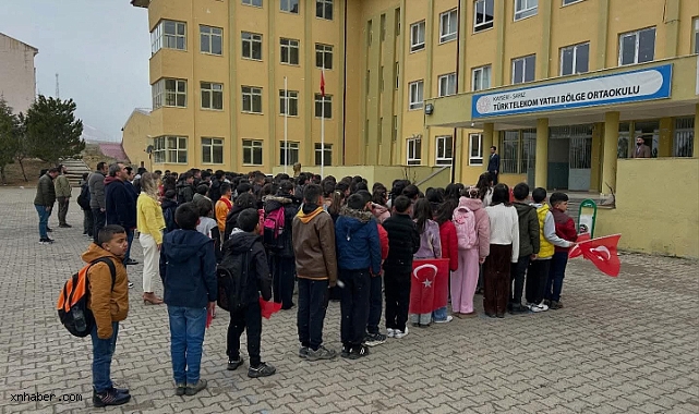 Kahramanmaraş’taki okul saldırısında hayatını kaybedenler Kayseri Sarız’da anıldı