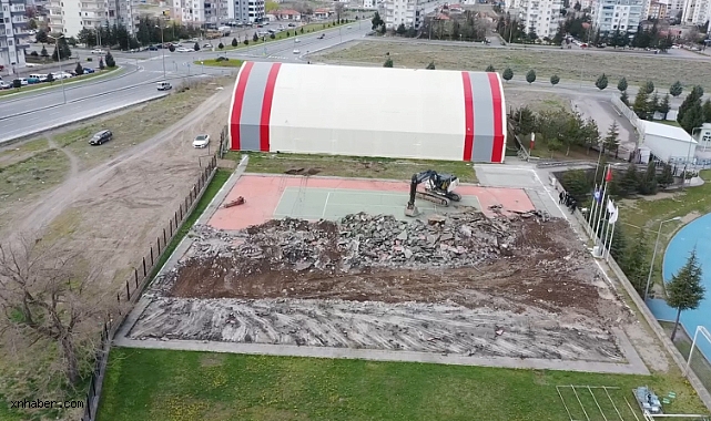 Kayseri’de kapalı tenis kortu projesi başladı: 12 ay kesintisiz spor imkânı