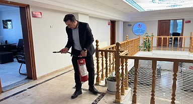 Kayseri İl Müftülüğü’nde Deprem ve Yangın Tatbikatı Gerçekleştirildi