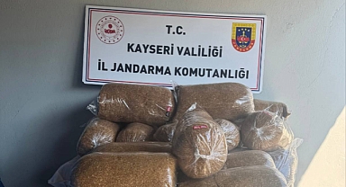 Kayseri Pınarbaşı’nda 350 kilo kaçak tütün ele geçirildi: 1 kişi gözaltında