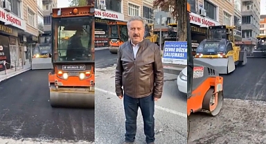 Melikgazi Belediye Başkanı Mustafa Palancıoğlu Şafak Vakti Sahadaydı: Asfalt Çalışmaları Dikkat Çekti