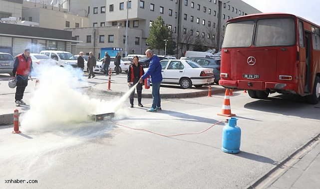 Melikgazi Belediyesi Personeline Yangın Eğitimi: Olası Acil Durumlara Karşı Hazırlık Artırıldı