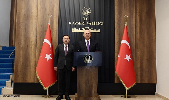 Mevlüt Çavuşoğlu’ndan Kayseri’de Vali Gökmen Çiçek’e Ziyaret