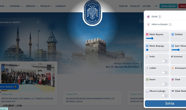 Melikgazi Belediyesi’nden engelsiz dijital dönüşüm: Resmi web sitesi yenilendi