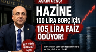 Aşkın Genç: “Hazine 100 Lira Borç İçin 105 Lira Faiz Ödüyor”