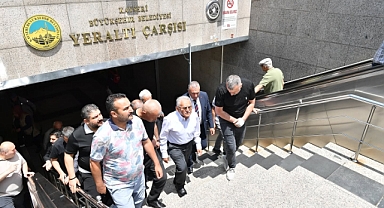 Başkan Büyükkılıç’tan Yeraltı Çarşısı’na Sürpriz Ziyaret! Esnafla Tek Tek Görüştü