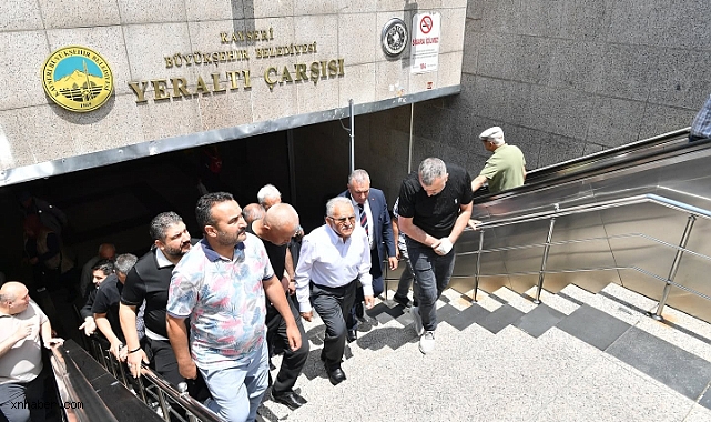 Başkan Büyükkılıç’tan Yeraltı Çarşısı’na Sürpriz Ziyaret! Esnafla Tek Tek Görüştü