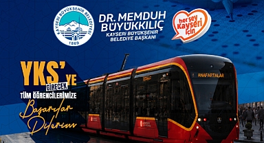 Başkan Büyükkılıç’tan YKS Adaylarına Başarı Mesajı ve Ücretsiz Ulaşım Müjdesi