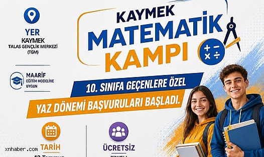 KAYMEK Matematik Kampı Yaz Dönemi Başvuruları Başladı