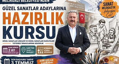 Melikgazi Belediyesi'nden Güzel Sanatlar Adaylarına Hazırlık Kursu