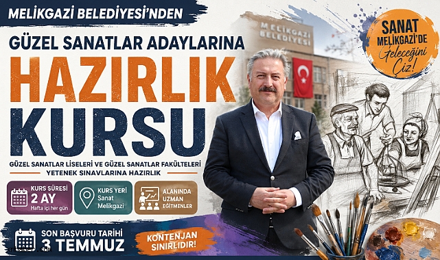 Melikgazi Belediyesi'nden Güzel Sanatlar Adaylarına Hazırlık Kursu