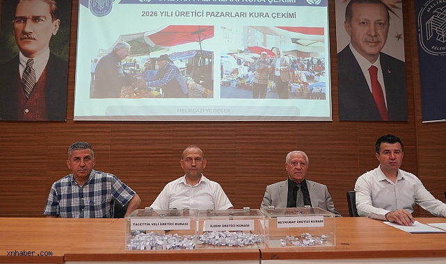 Melikgazi'de Üretici Pazarları İçin Kuralar Çekildi