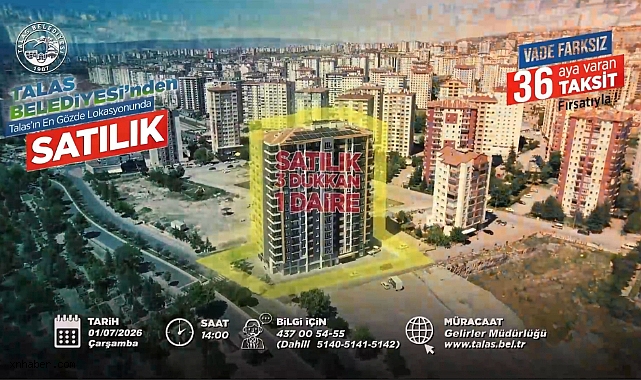 Talas Belediyesi’nden Dev Satış İhalesi: Konut, Ticaret ve Villa Fırsatı