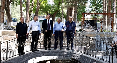 Başkan Büyükkılıç, Develi'de Elbiz Parkı'ndaki yenileme çalışmalarını yerinde inceledi