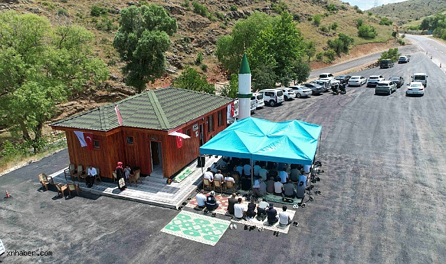 Büyükpınar Mesire Alanı'ndaki Cennet Mescidi ibadete açıldı