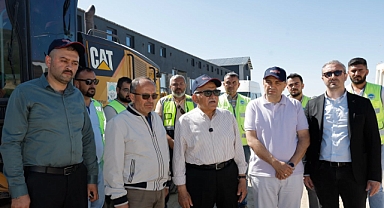 Erciyes'te 12 yeni iş yerinin çevresinde yol ve otopark çalışması başladı