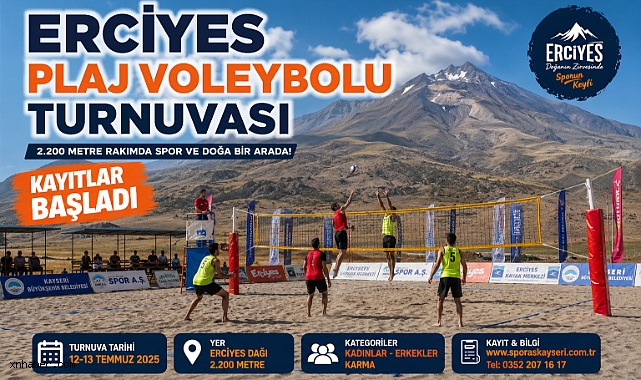 Erciyes'te plaj voleybolu heyecanı başlıyor: Kayıtlar açıldı