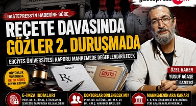 Gastepress'in haberine göre reçete davasında gözler ikinci duruşmada