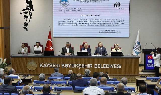Kayseri Büyükşehir Meclisi'nden yatırım ve altyapı kararları