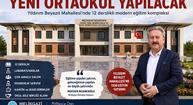 Melikgazi'de hayırsever desteğiyle yeni ortaokul yapılacak