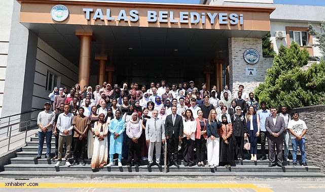 Talas'ta uluslararası öğrenciler Belediye Başkanı Mustafa Yalçın ile buluştu