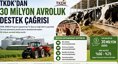 TKDK'dan 30 Milyon Avroluk Destek Çağrısı: Başvurular 28 Temmuz'da Başlıyor