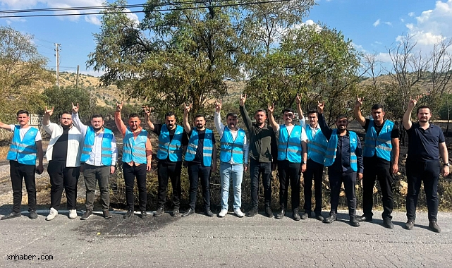 Ülkü Ocakları Kayseri, Eğribucak'taki Yangın Söndürme Çalışmalarına Destek Verdi